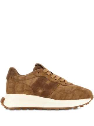 Hogan レザースニーカー | ブラウン | FARFETCH JP