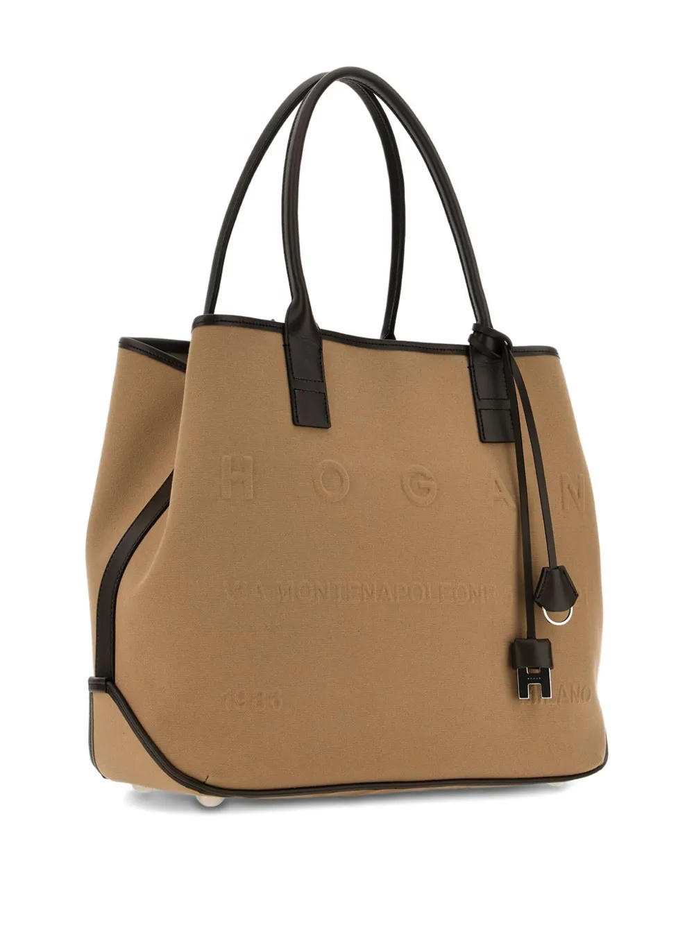 Hogan Script medium shopper Beige