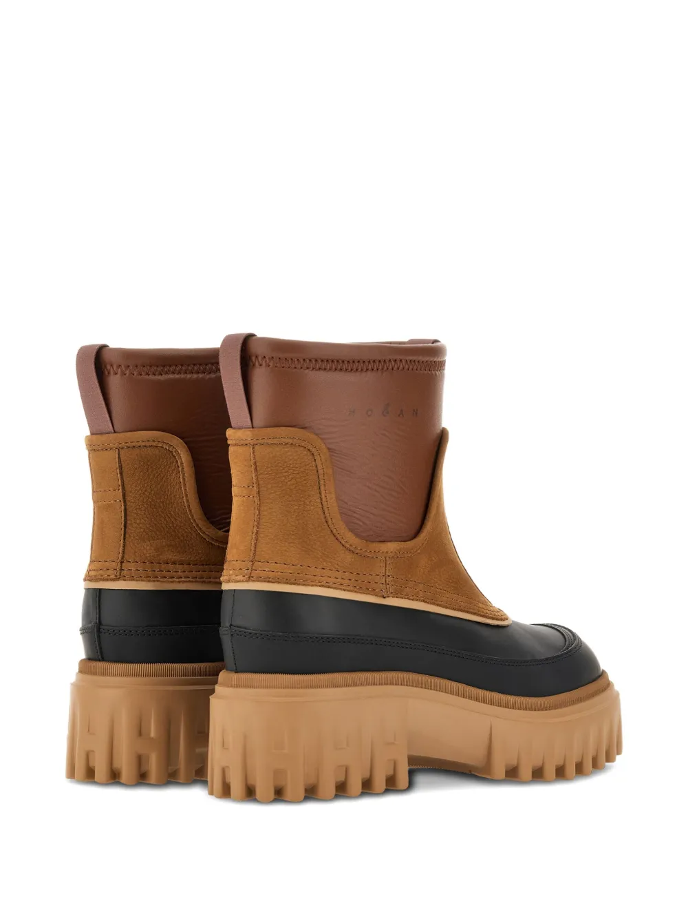 Hogan H700 suede leather boots Brown