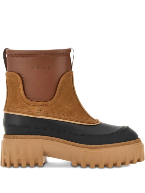 Hogan H700 suede leather boots