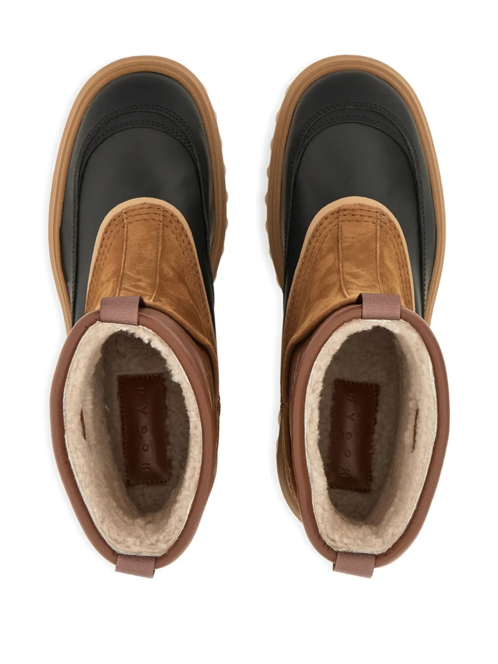 Hogan H700 suede leather boots Brown