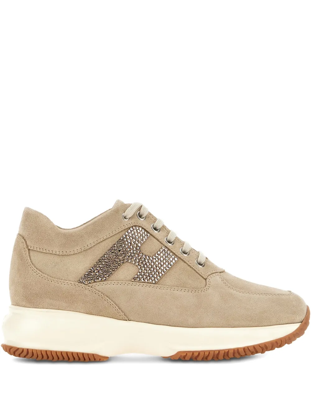 Hogan Leren sneakers Beige