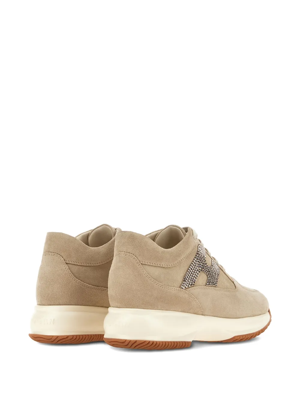 Hogan Leren sneakers Beige