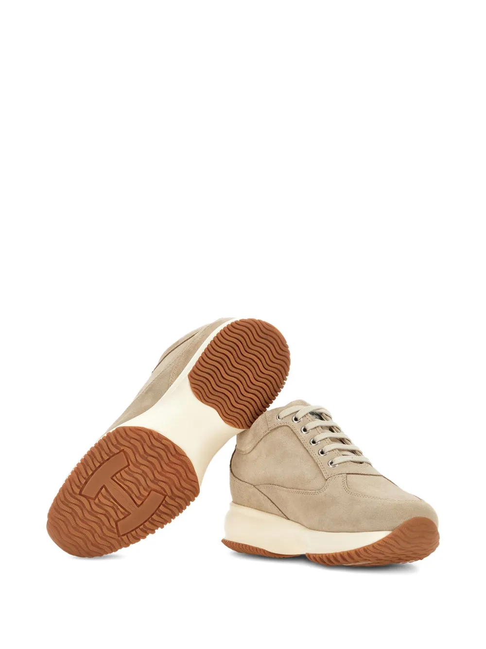 Hogan Leren sneakers Beige