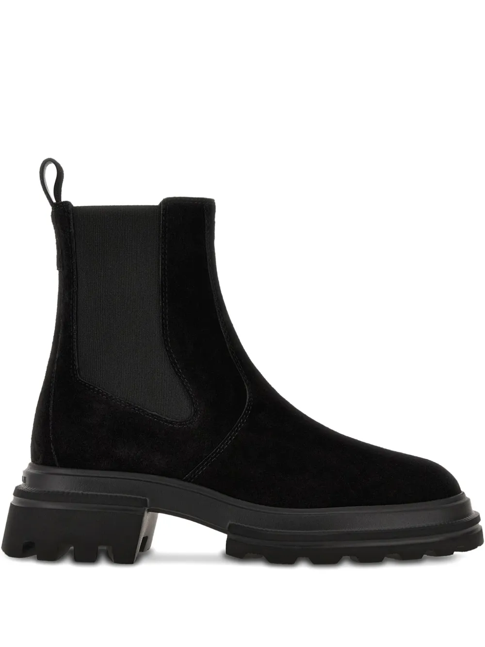 Hogan elastic-panel chelsea boots Black