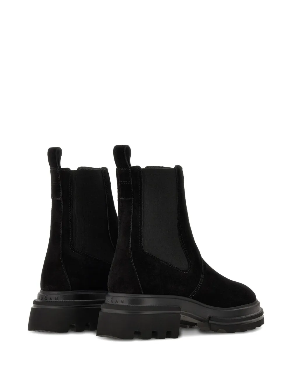 Hogan Elastic-panel Chelsea Boots In Black