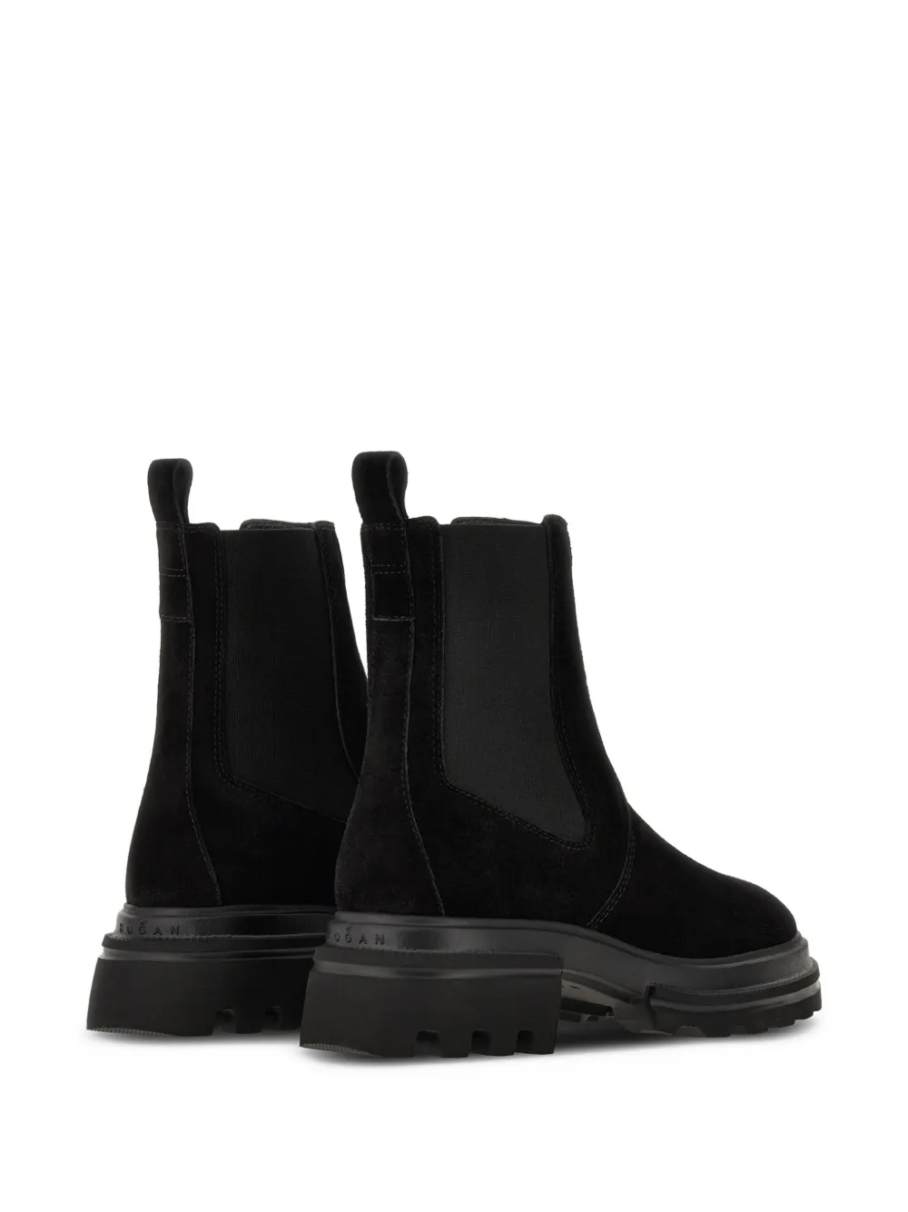Hogan Chelsea laarzen met elastisch vlak Zwart