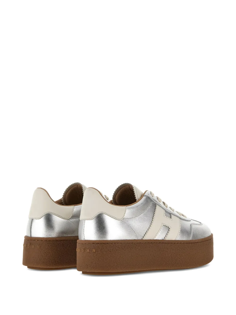 Hogan H698 Plaform sneakers Silver