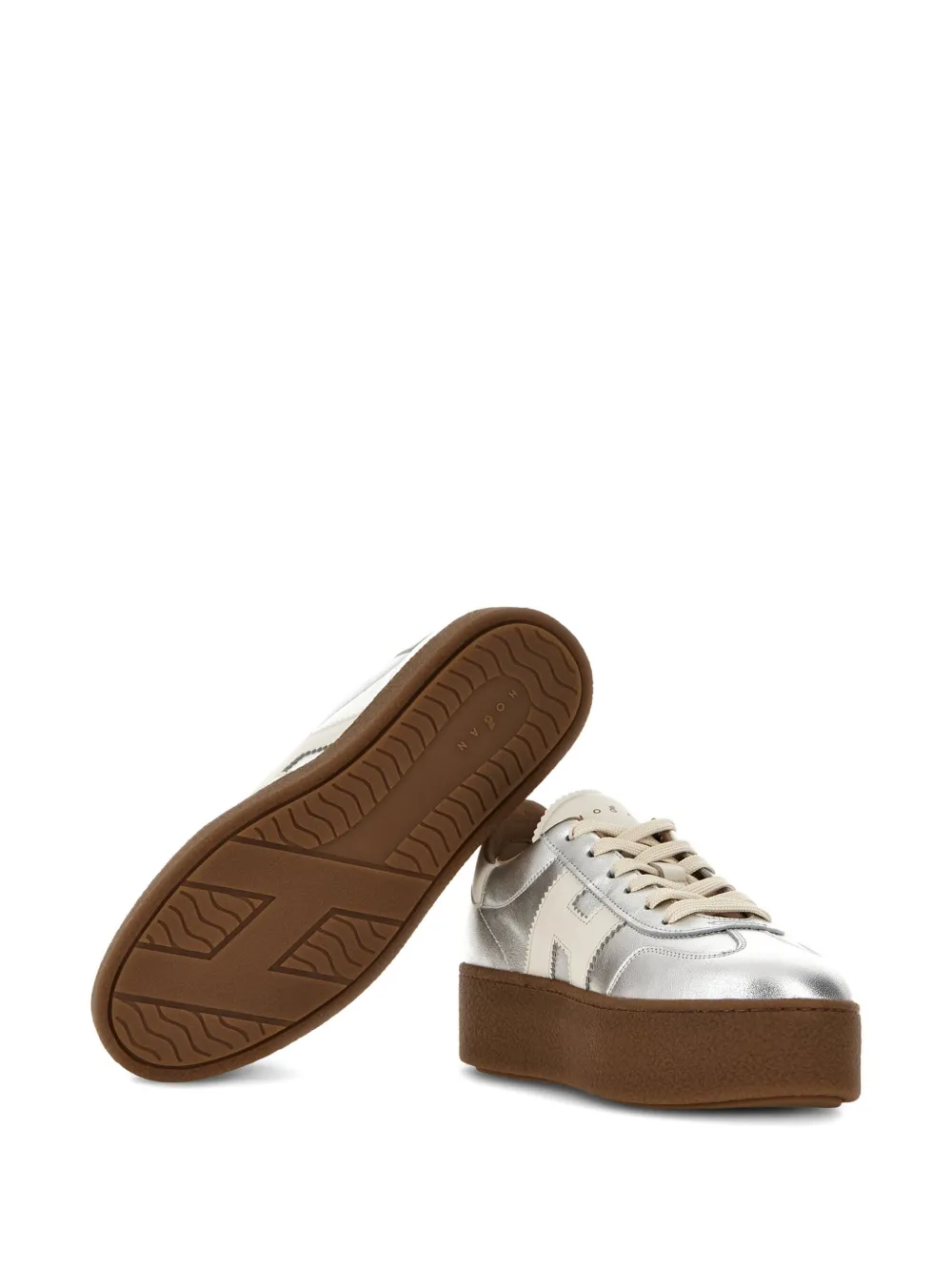 Hogan H698 Plaform sneakers Silver