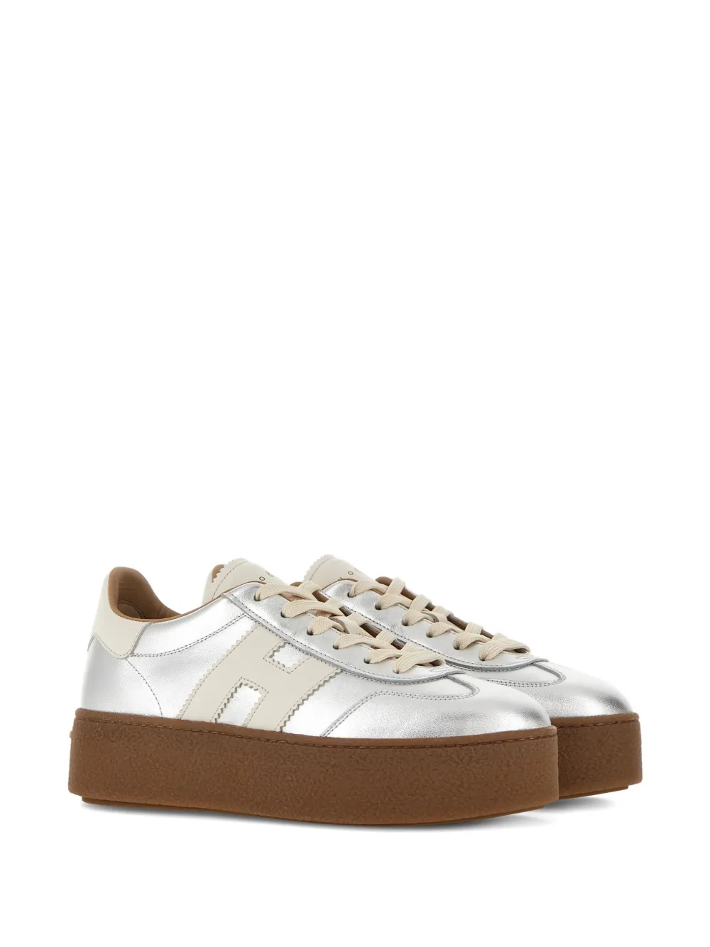 Hogan H698 Plaform sneakers Silver