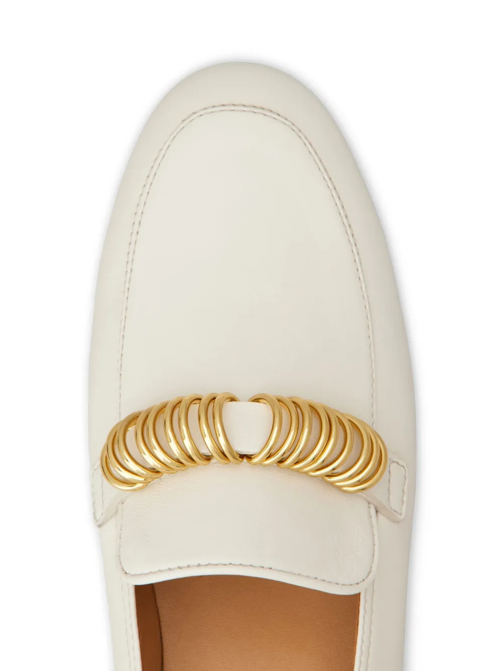 Tod's leather loafers White