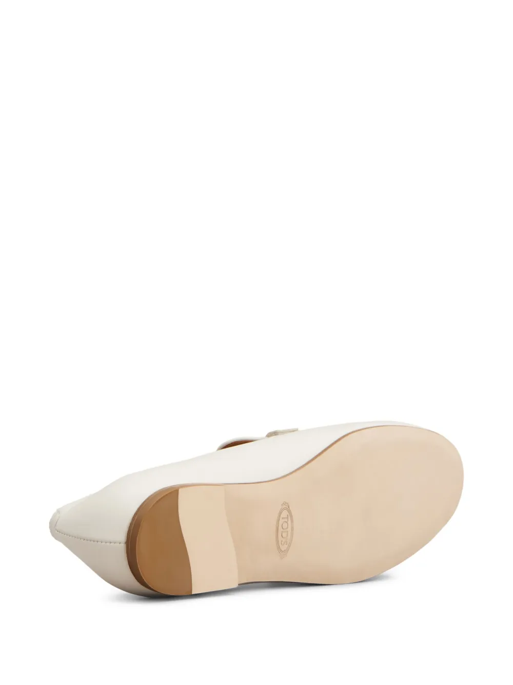 Tod's leather loafers White