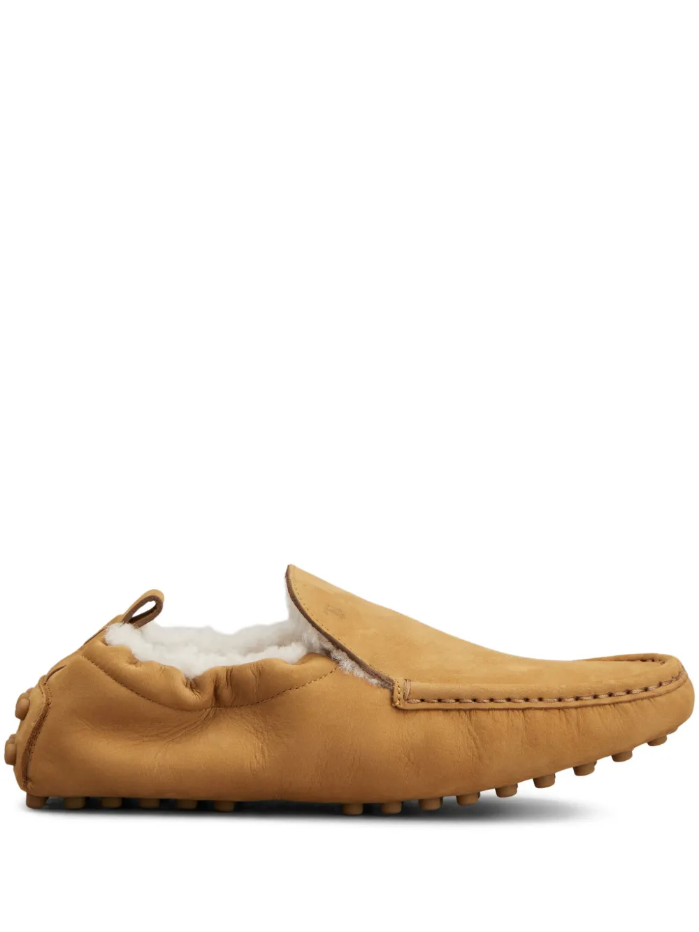 Tod's shearling-lined pebble-detail loafers | Image 1