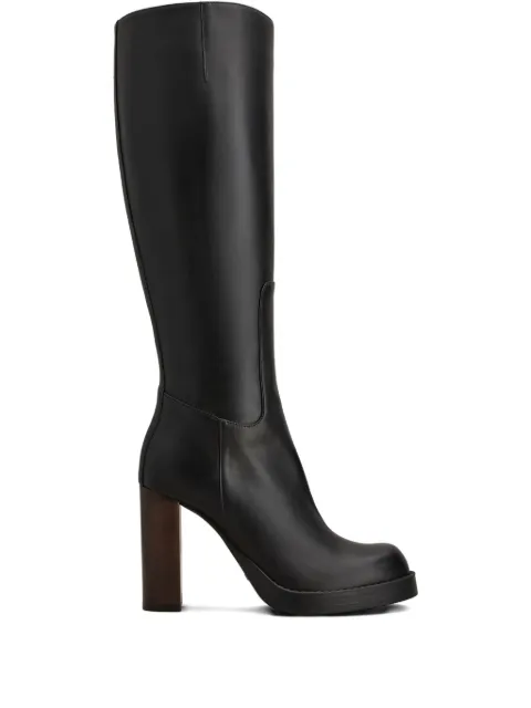 Tod's 90mm button zip boots