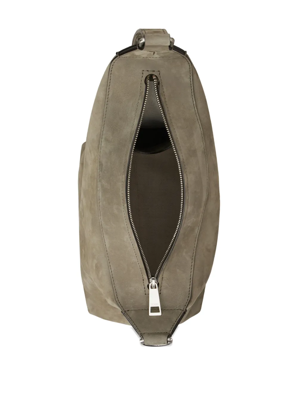Tod's Suede Leather Shoulder Bag In Neutral