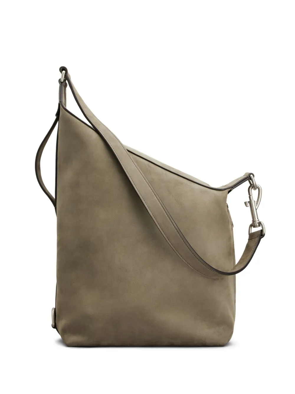Tod's Suede Leather Shoulder Bag In Neutral