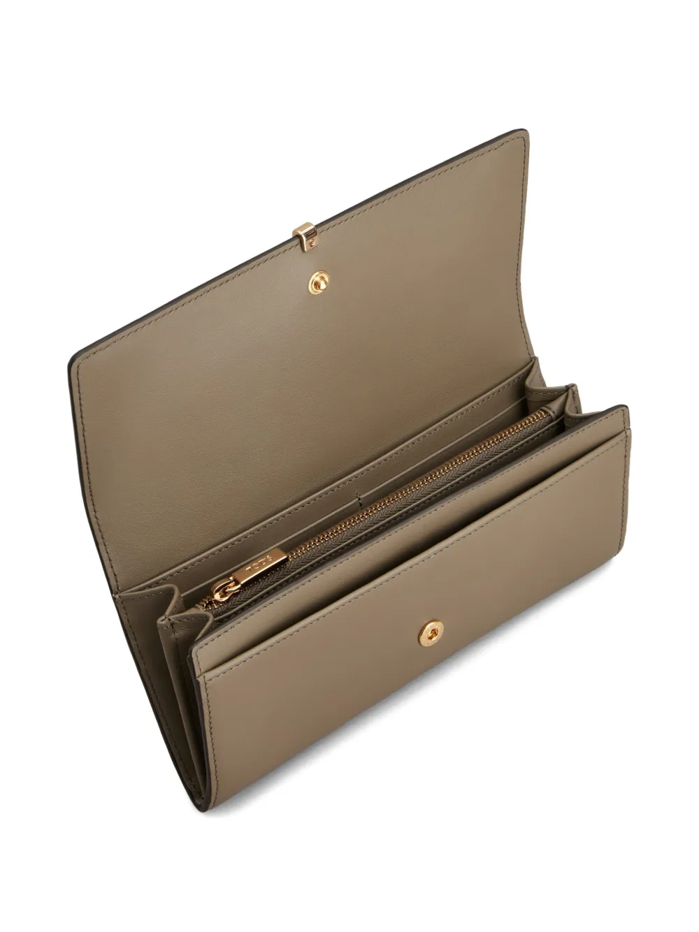 Tod's Leather Wallet In Neutral