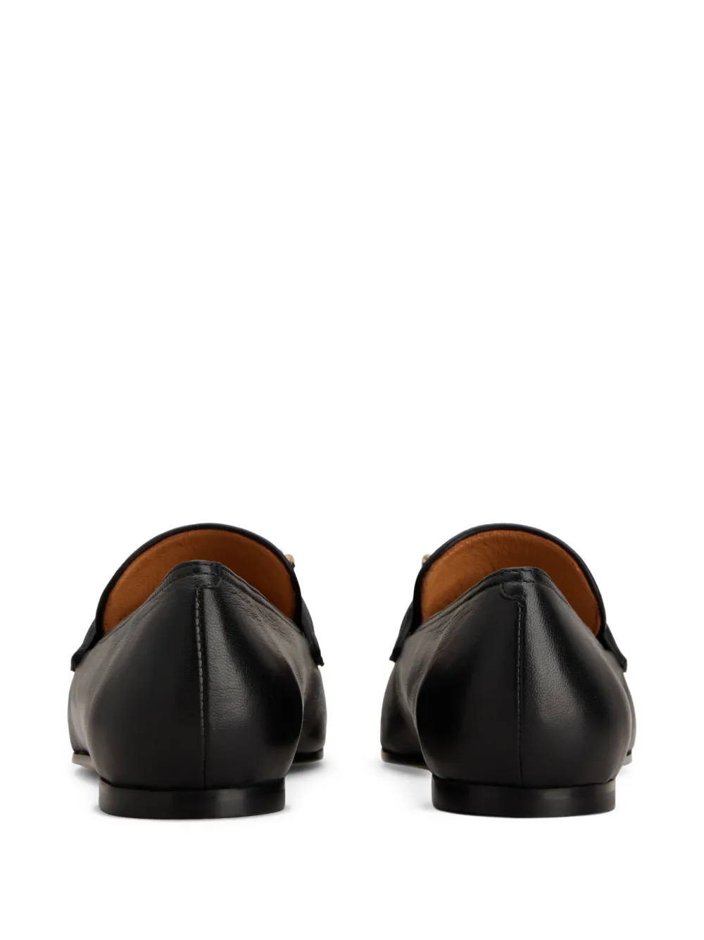 Tod's leather loafers Black