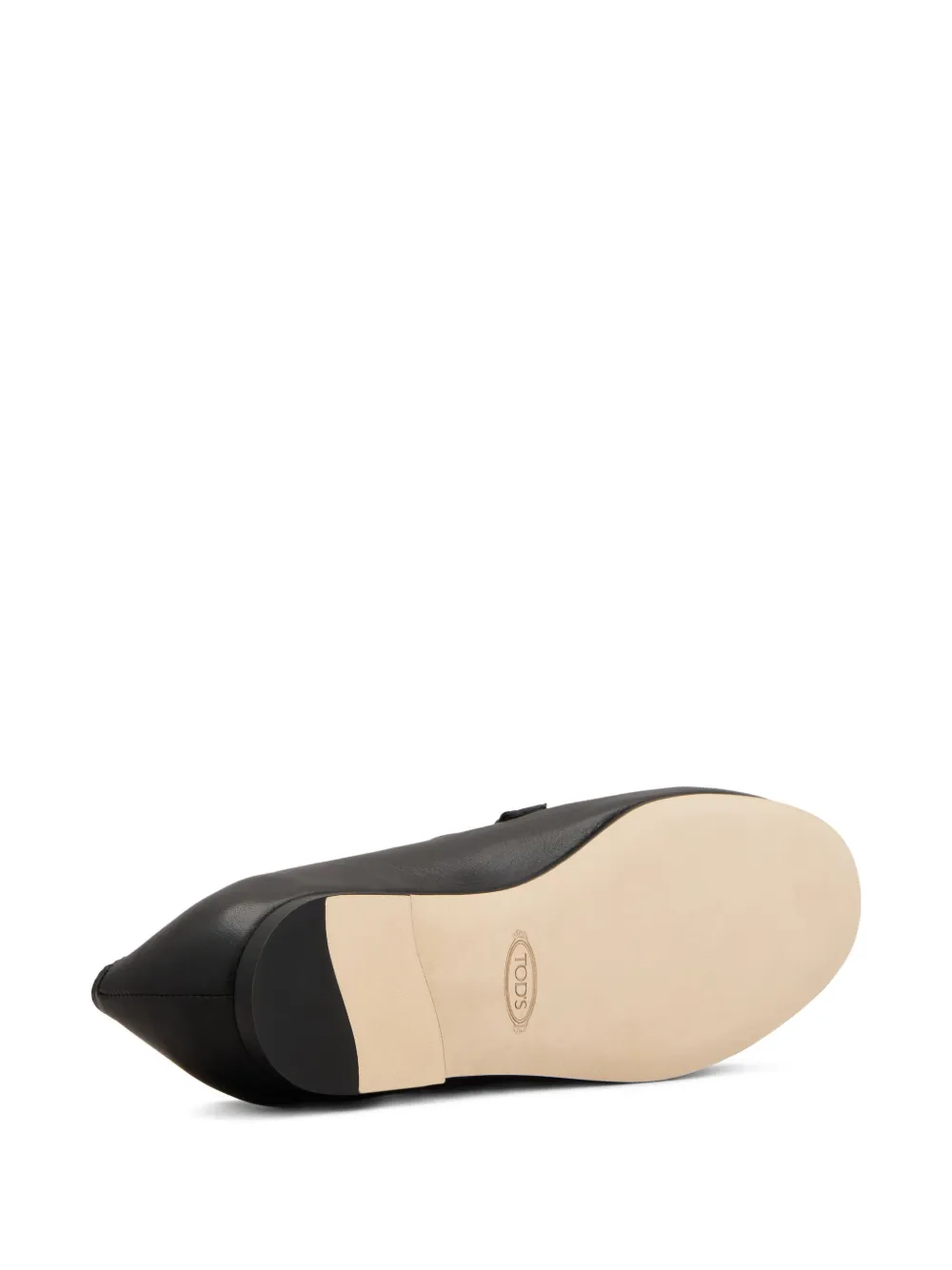 Tod's leather loafers Black