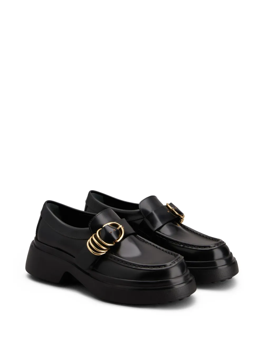 Tod's Leren loafers Zwart