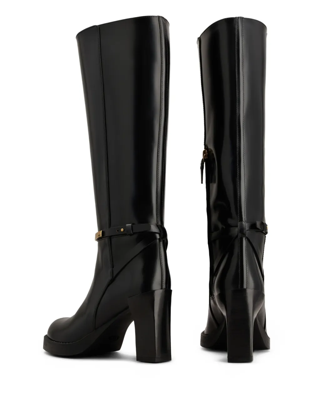 Tod's 80mm leather boots Black