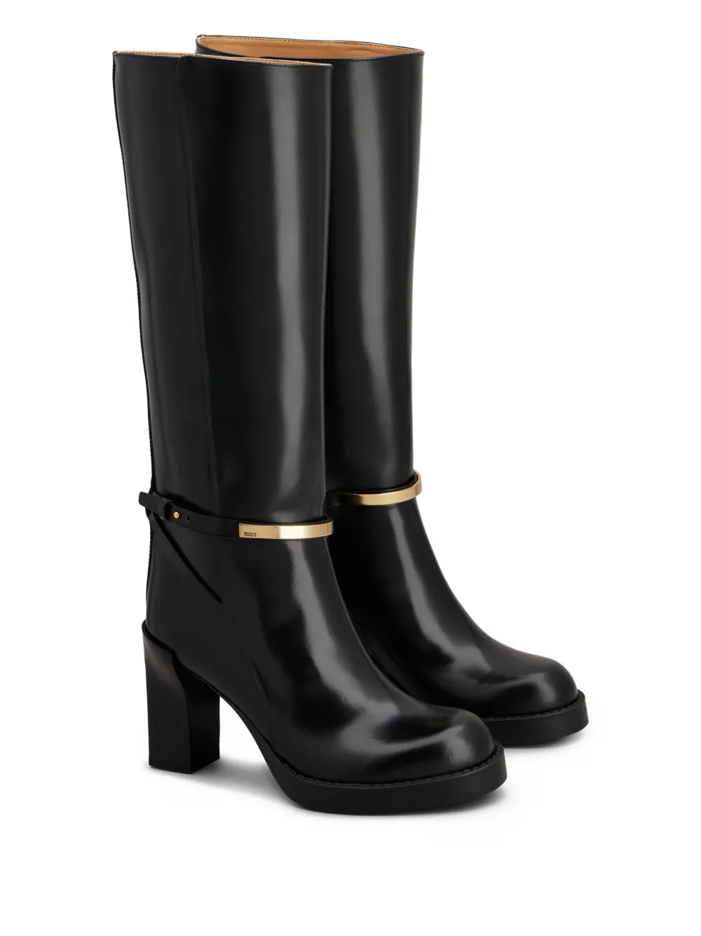 Tod's 80mm leather boots Black