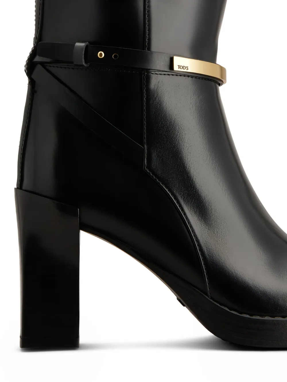 Tod's 80mm leather boots Black