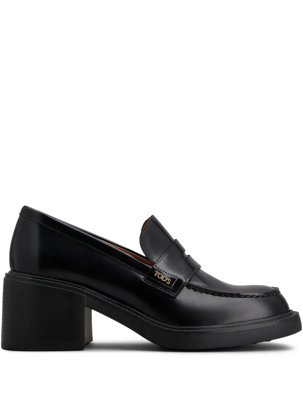 Tod's Leren 60mm loafers Zwart