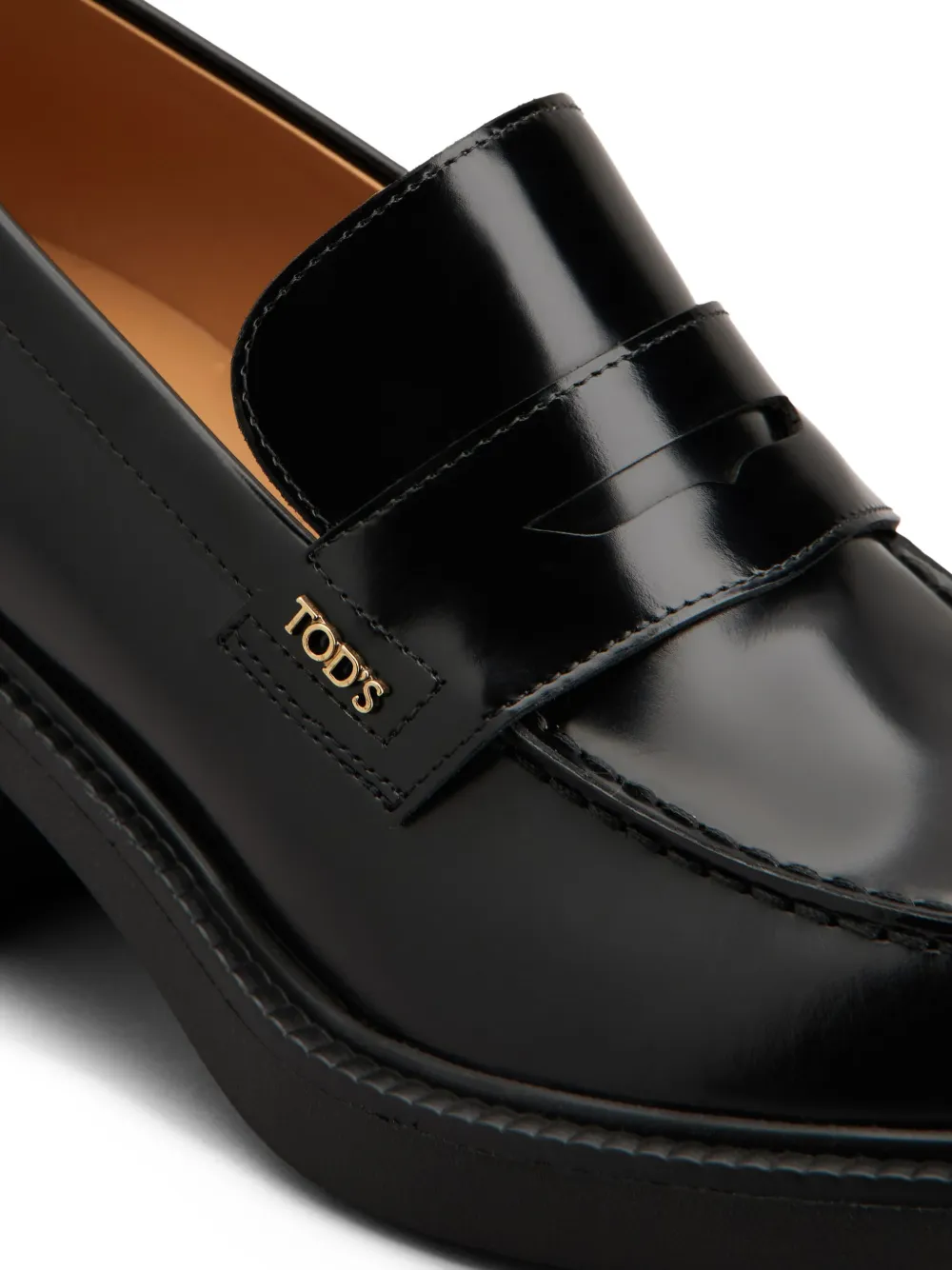 Tod's Leren 60mm loafers Zwart