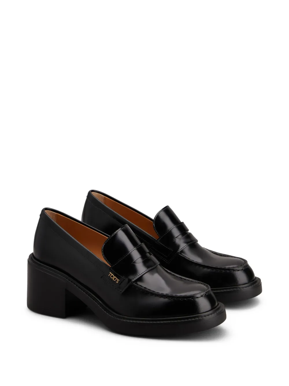 Tod's Leren 60mm loafers Zwart