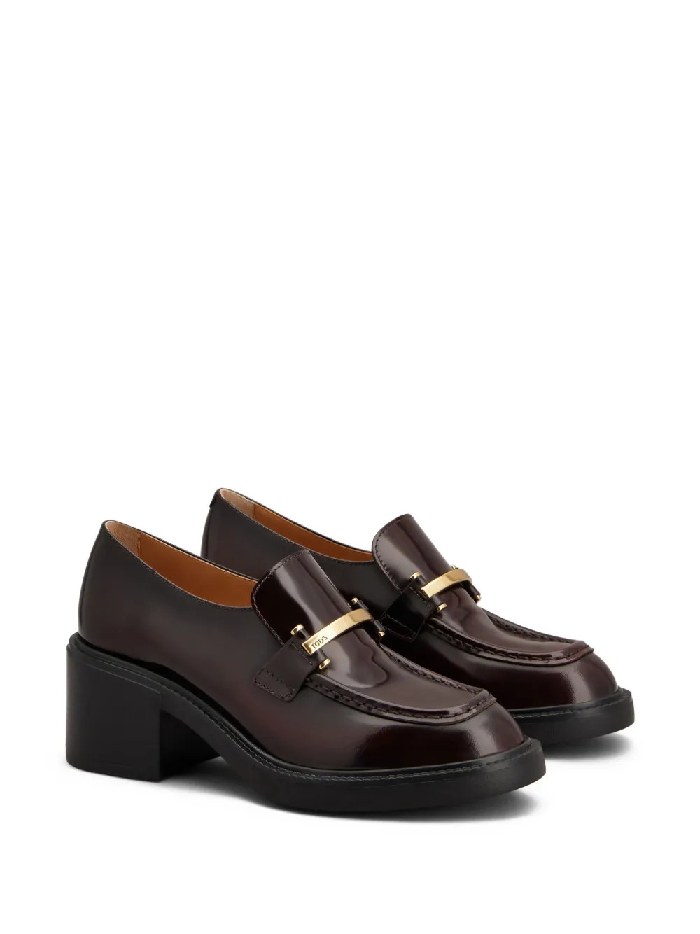 Tod's 60mm leather loafers Red