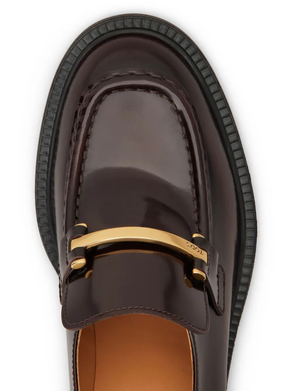 Tod's 60mm leather loafers Red