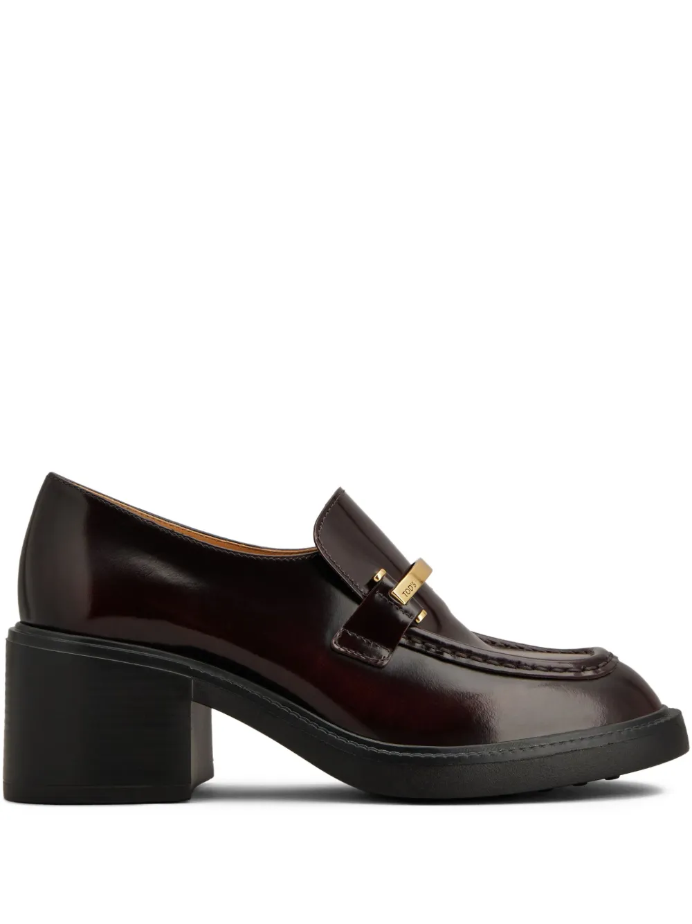Tod's 60mm leather loafers Red
