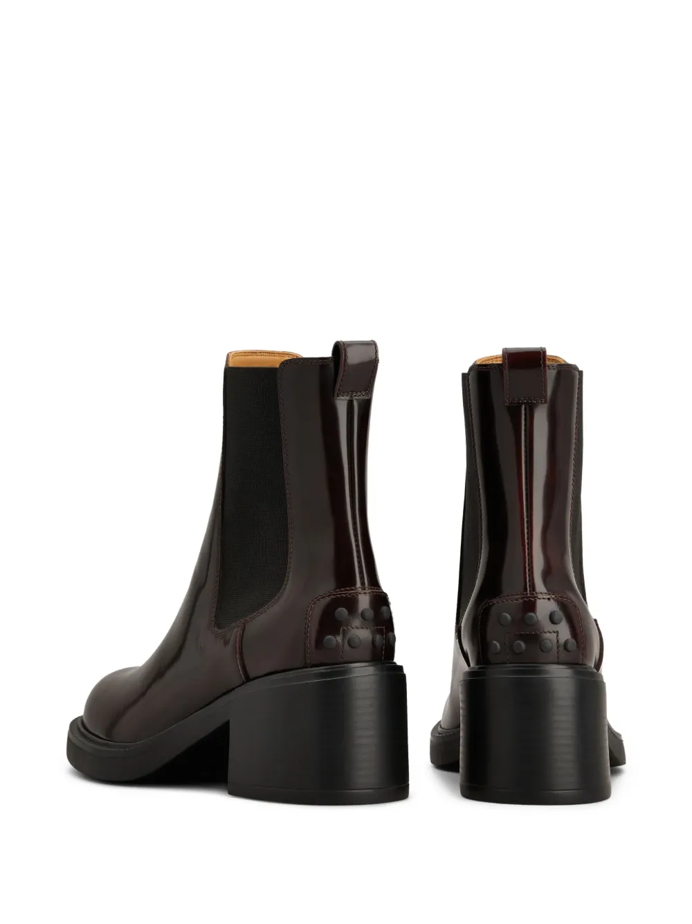 Tod's 60mm Leather Chelsea Boots In Red