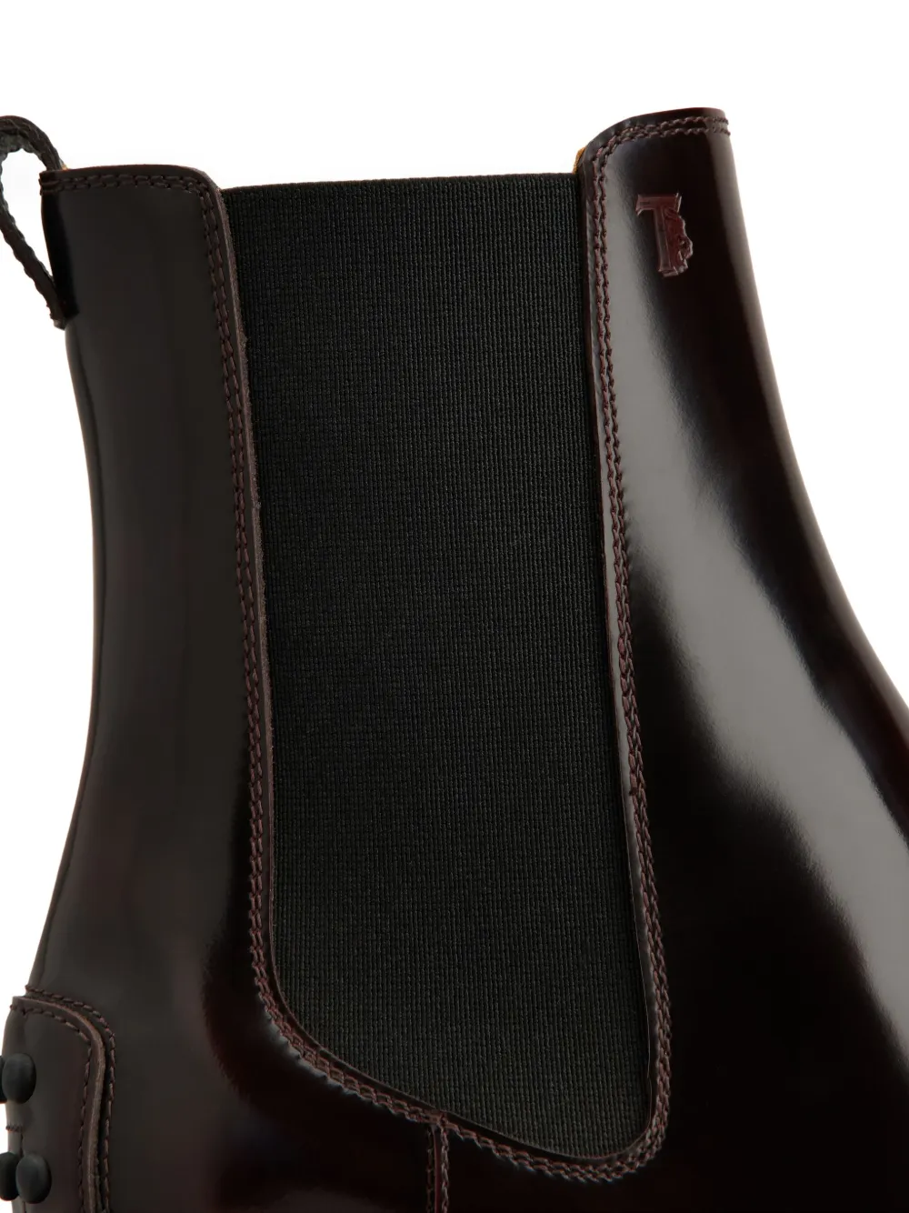 Tod's 60mm Leather Chelsea Boots In Red