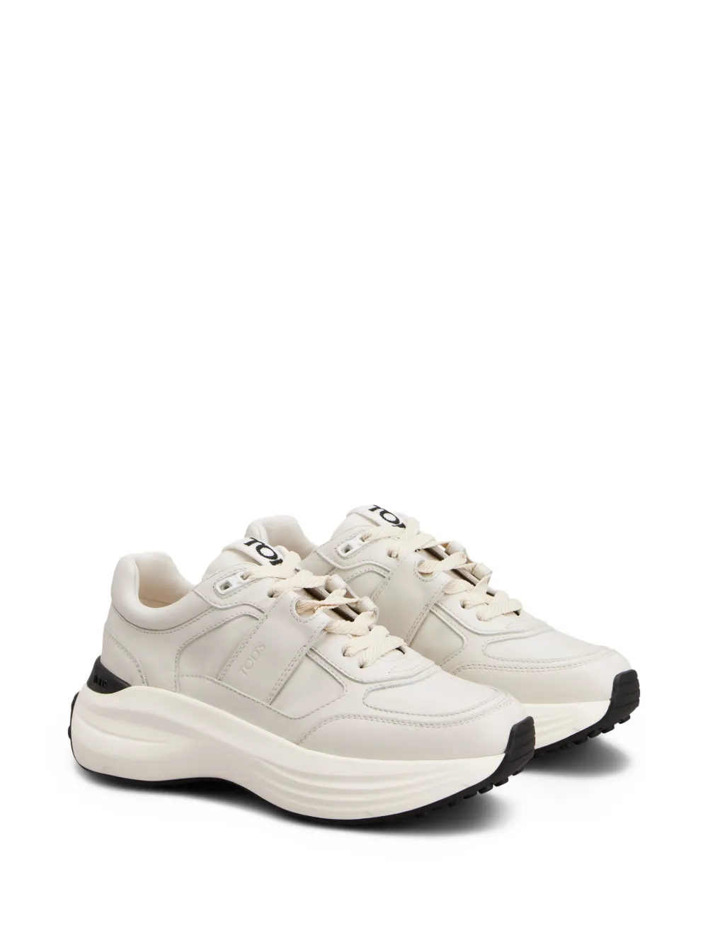 Tod's leather trainers White