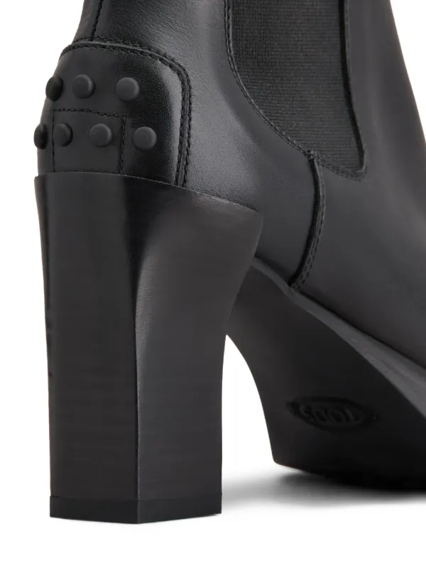 Tod's 80mm Leather Chelsea Boots | Black | FARFETCH