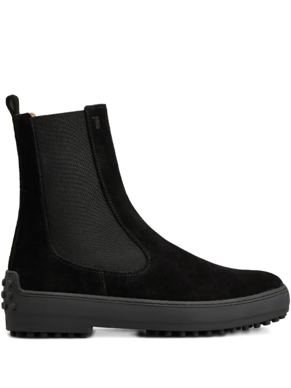 Tod's Winter Gommino Ankle Boots in Black