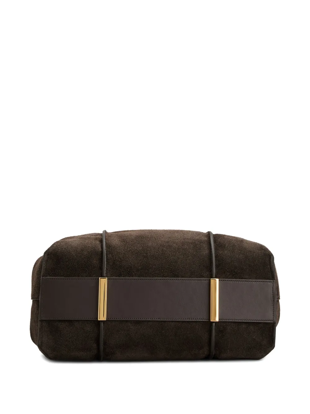 Tod's Medium T-bar Suede Shoulder Bag In Brown