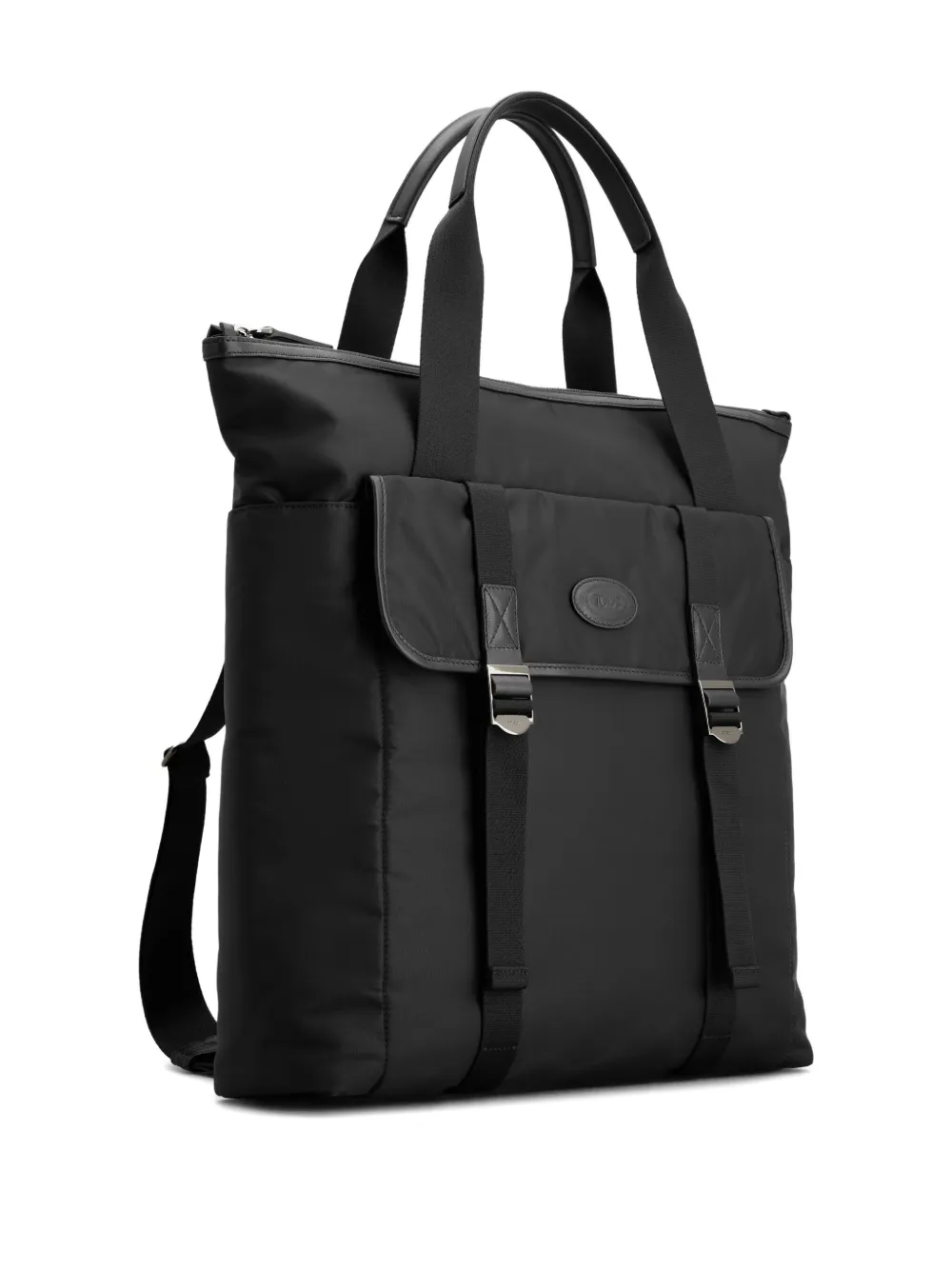 Tod's two-handle buckle backpack Zwart