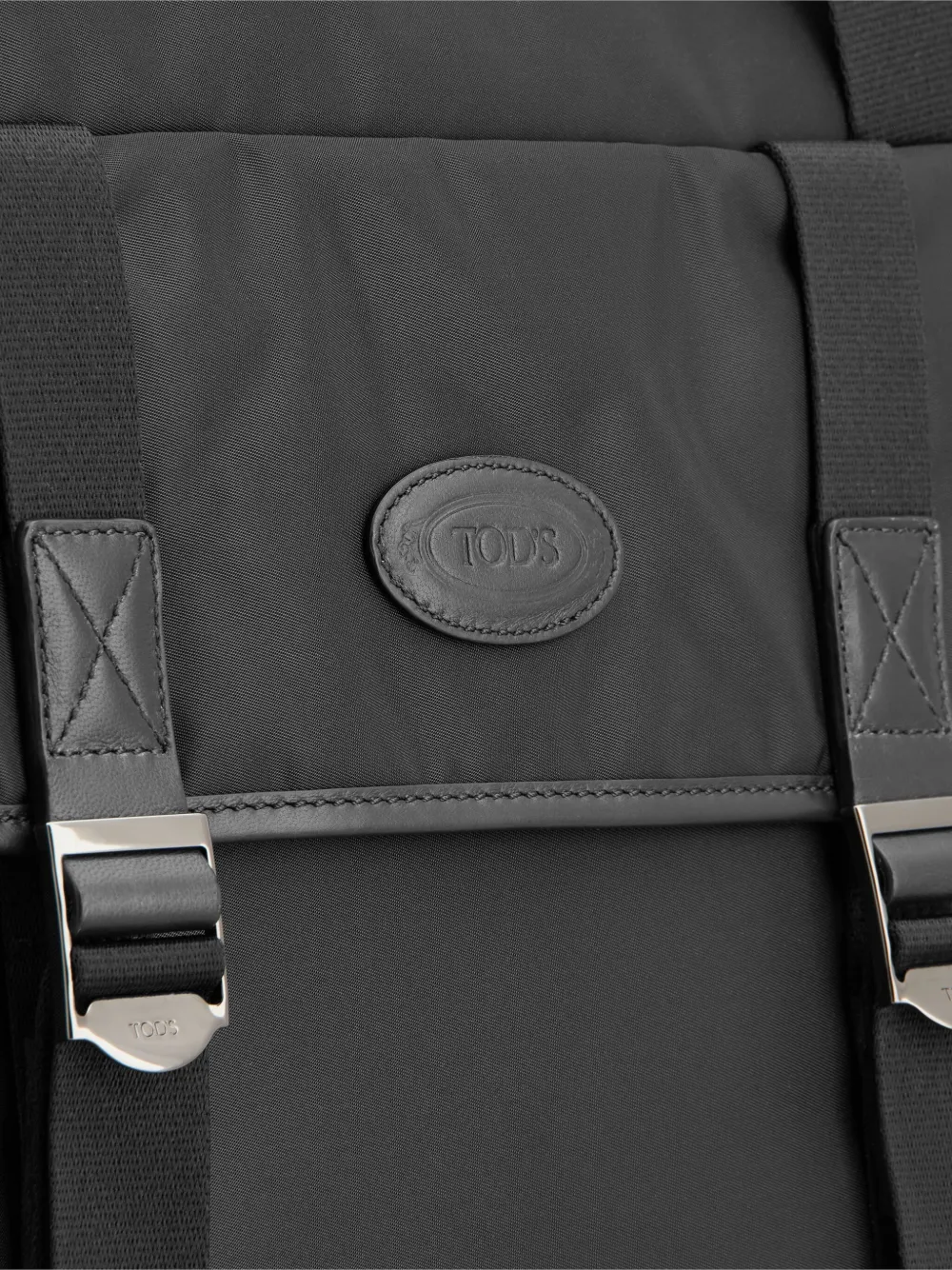 Tod's two-handle buckle backpack Zwart