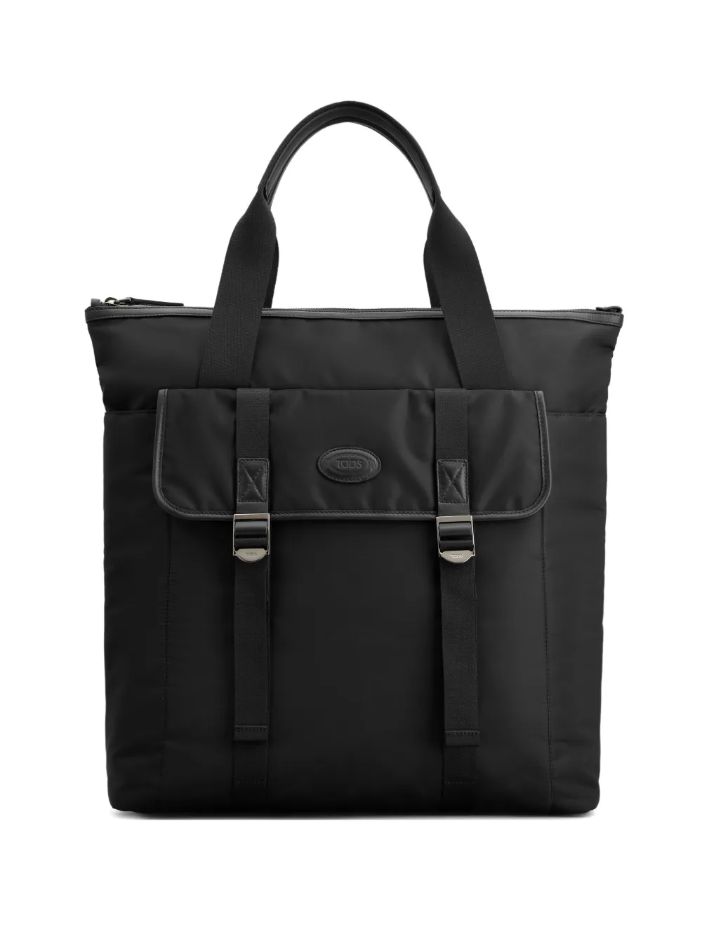 Tod's two-handle buckle backpack Zwart