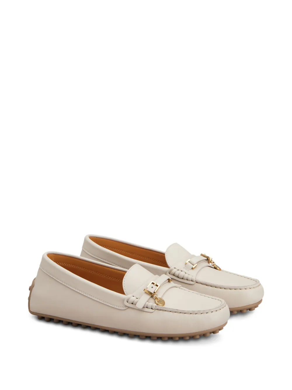 Tod's leather loafers Neutrals