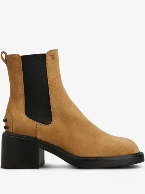 Tod's Bota chelsea de camurça com salto 60mm