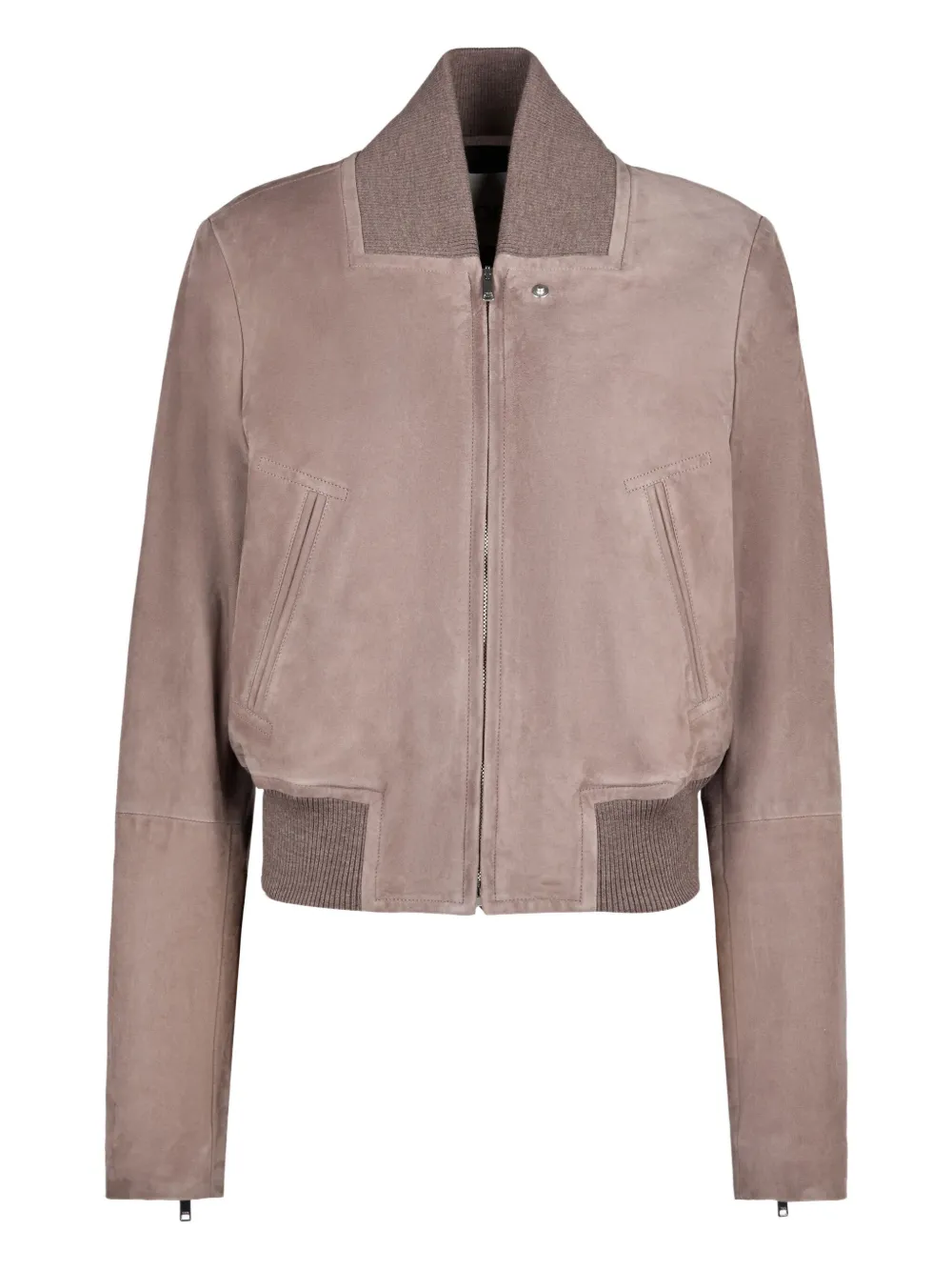 Tod's Bomber Jacket In Pashmy Suede In Brown