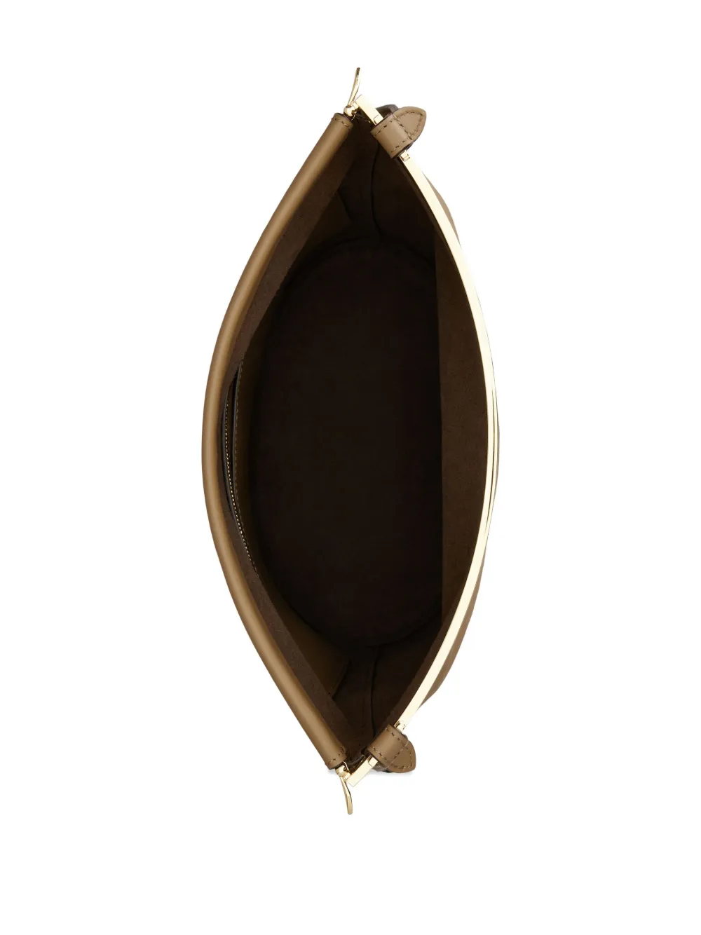 Tod's Metallic-top Bucket Bag In Neutral