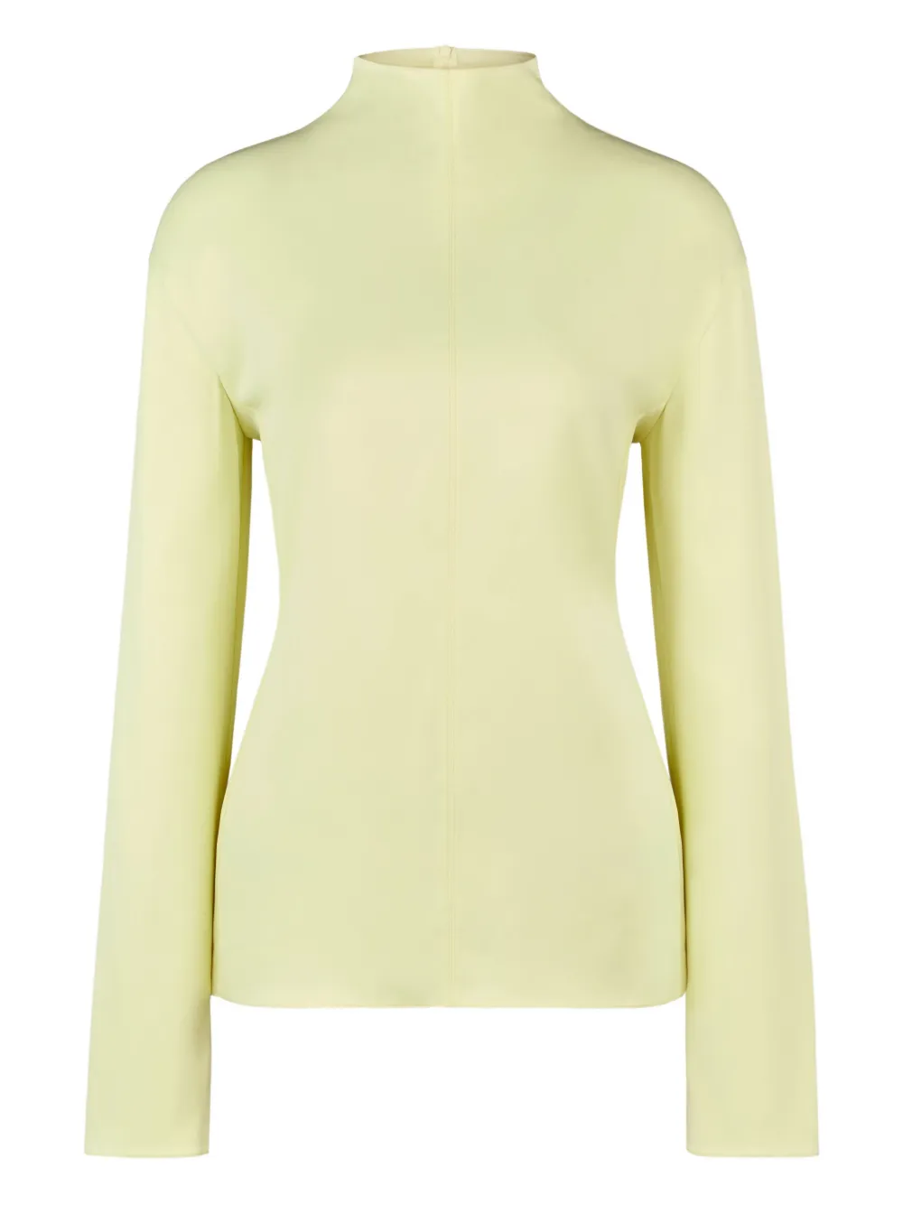 Tod's High-neck Long-sleeve Top In Yellow