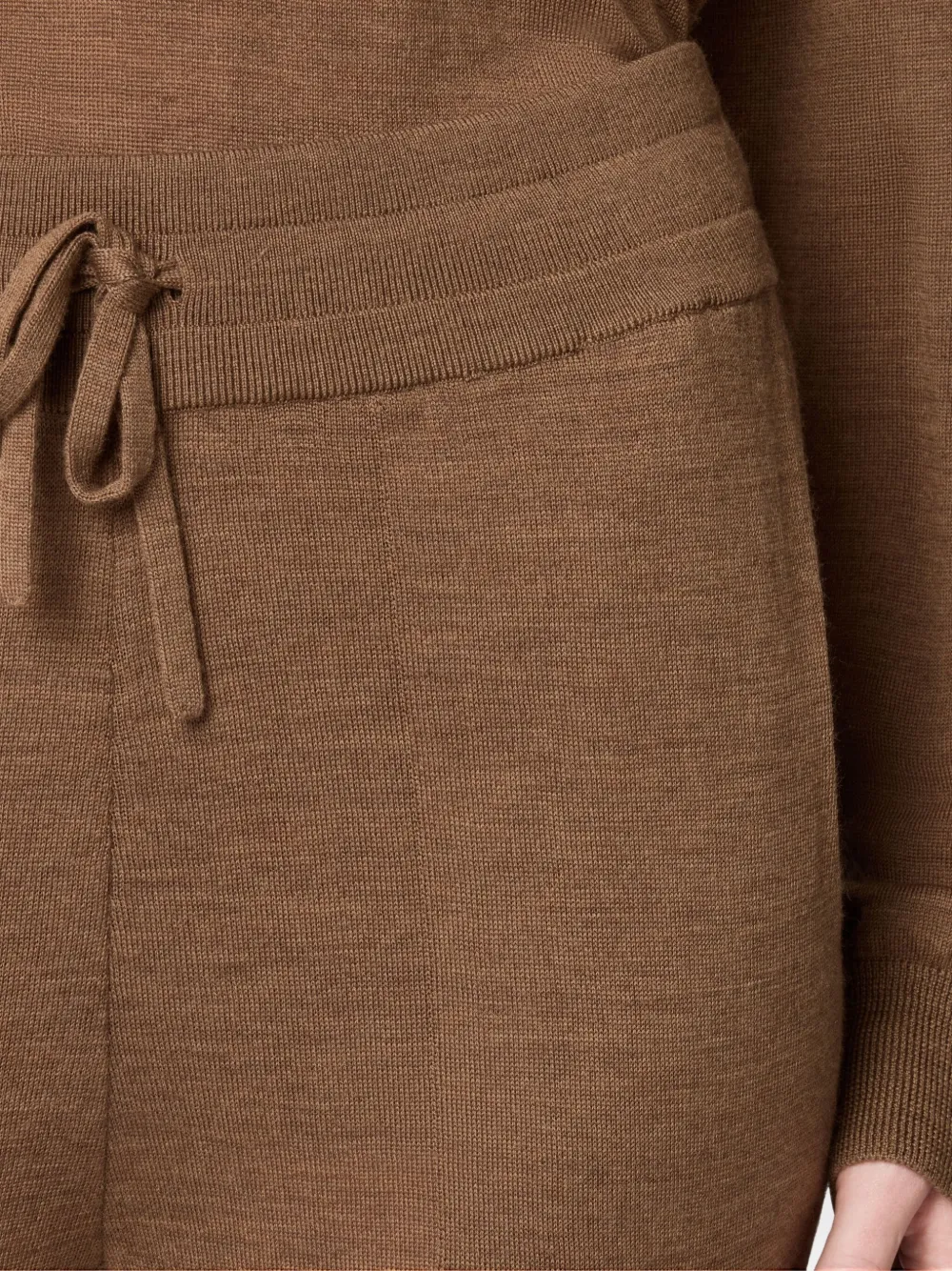 Tod's Drawstring Knitted Track Pants In Brown
