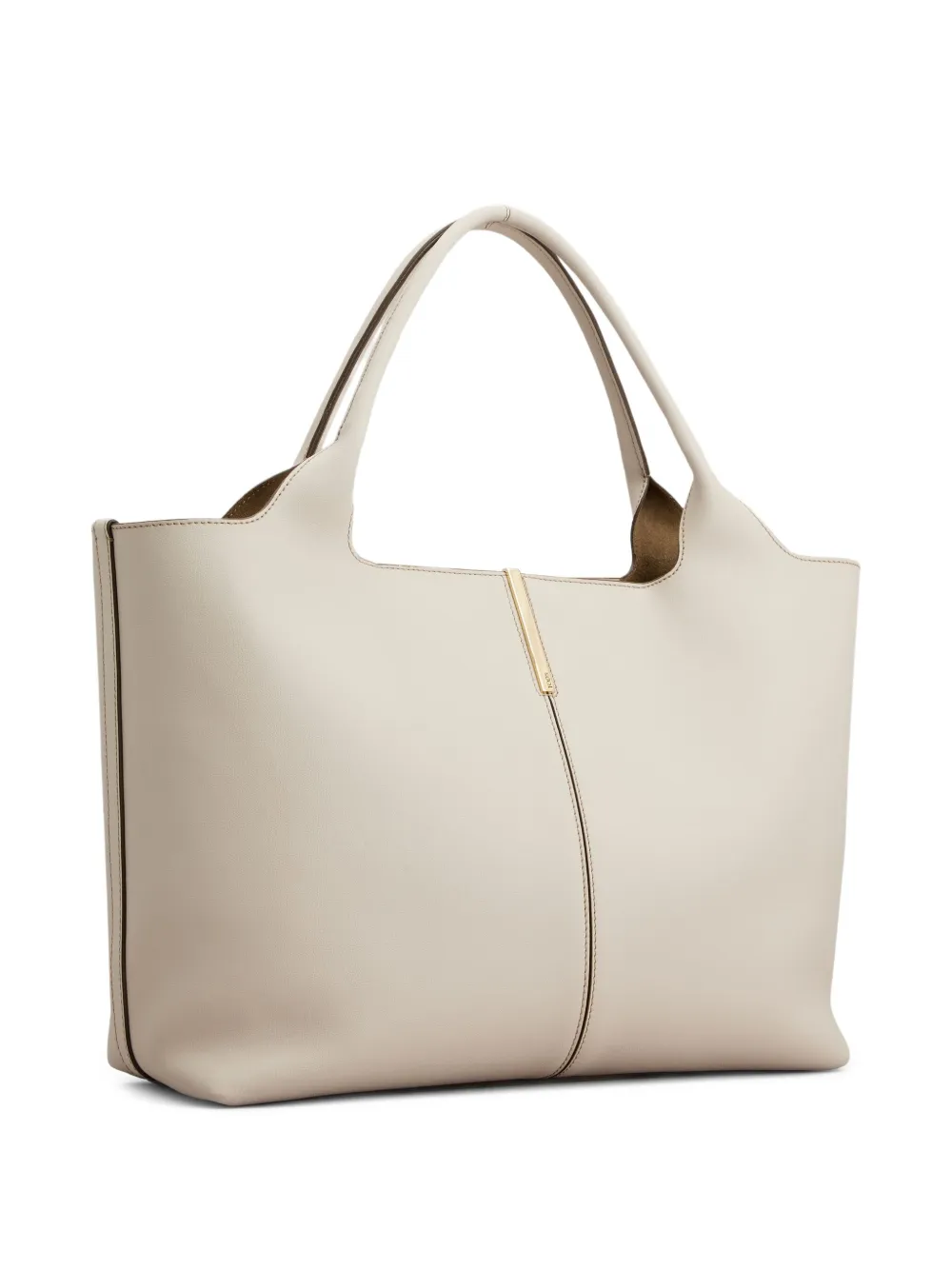Tod's Medium kleine leren shopper - Beige