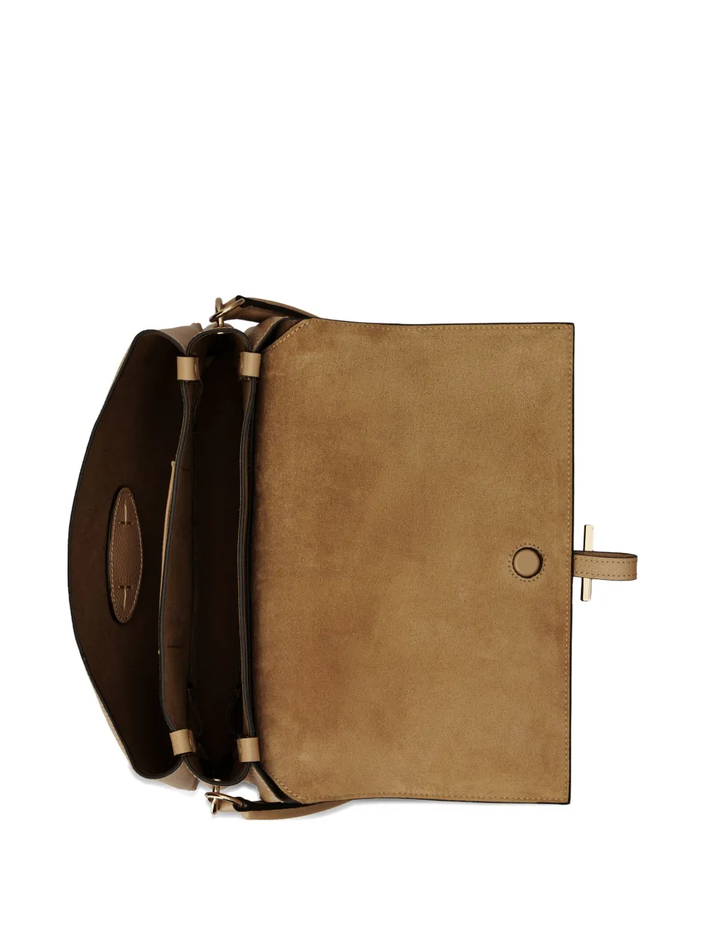 Tod's Mini T-buckle Flap Bag In Brown